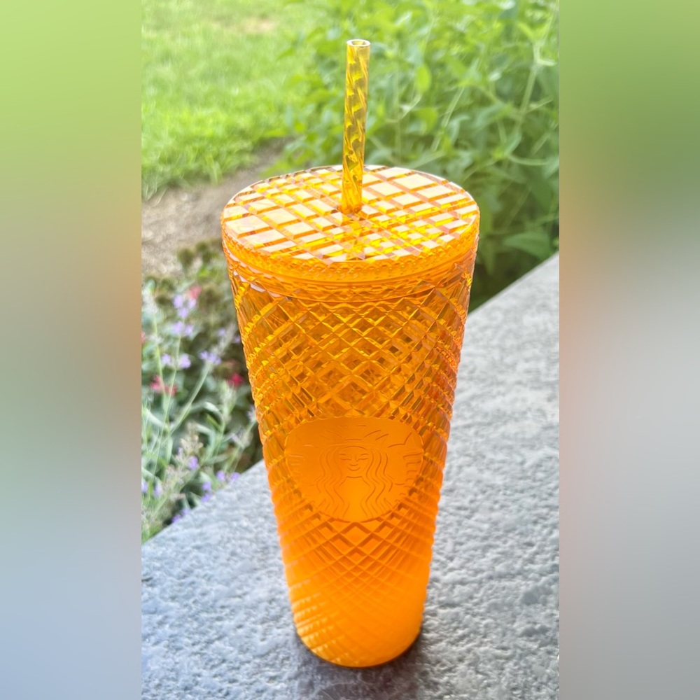 Starbucks Orange Mango Ombre Jeweled Venti Tumbler Cold Cup